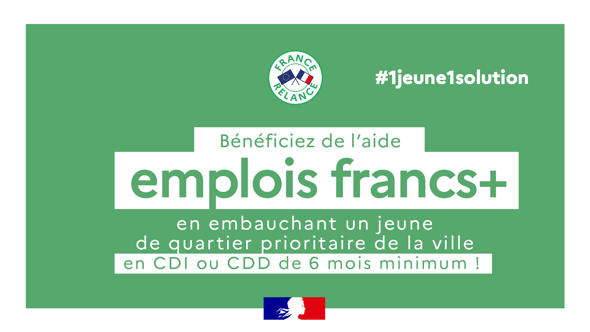 Vignette de promotion des emplois francs pour les -26 ans