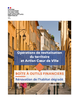 Boîte à outils financiers rénovation de l'habitat dégradé