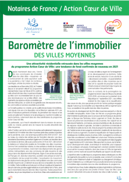 Baromètre de l'immobilier des villes moyennes 3e edition