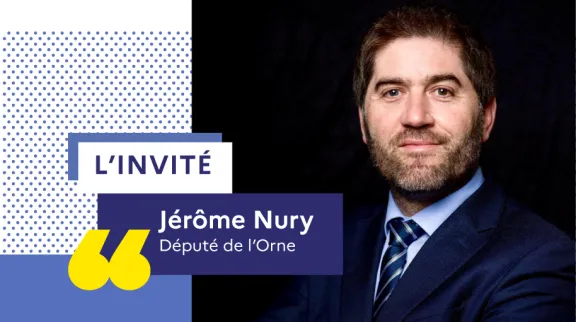 Photo portait de Jérôme Nury, député du département de l'Orne