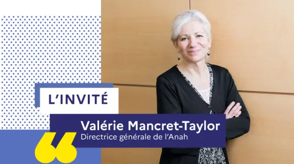 Photo portait de Valérie Mancret-Taylor, directrice de l'Anah