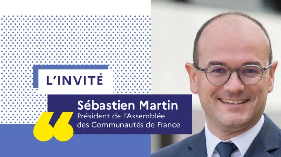Photo portrait de Sébastien Martin, président de l'AdCF