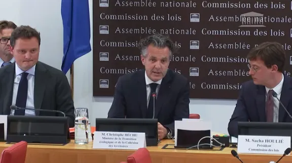 Christophe Bechu auditionné par la Commission des lois de l'Assemblée nationale