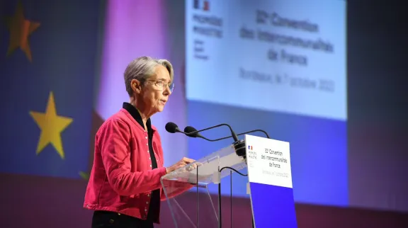 Elisabeth Borne au congrès adcf