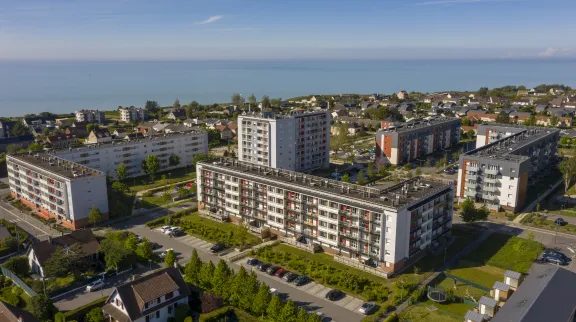 Vue aérienne d'un qpv à Dieppe