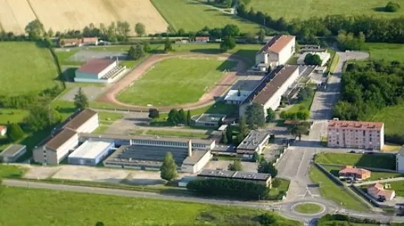 Vue aérienne du lycée