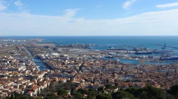 Vue aérienne de Sète